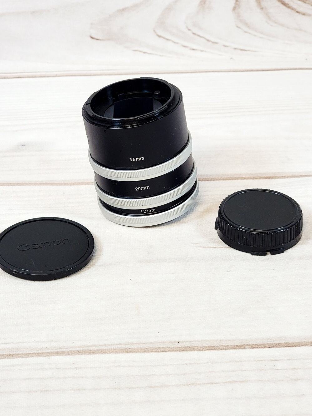 PRO Macro Lens Extension Tube Set (12mm, 20mm, 36mm Length) Canon FD